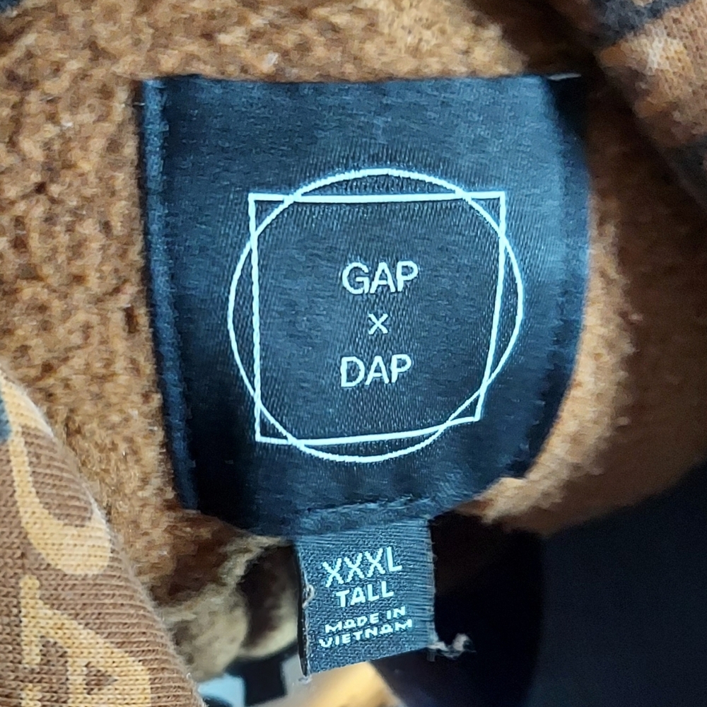 Dapper Dan X GAP | Monogram | Gold / Houndstooth | DAP Embroidered Hoodie - Picture 11 of 13